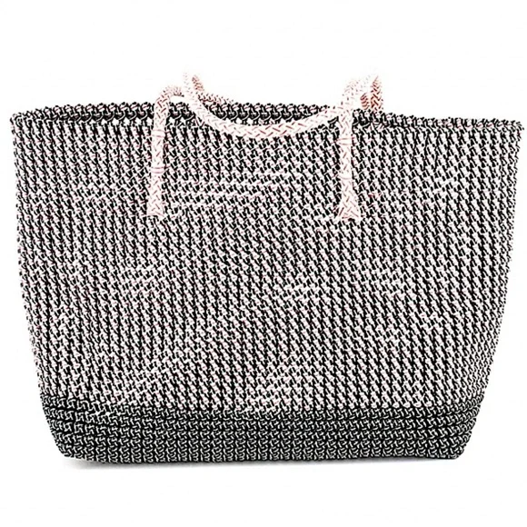 Recycled Plastic Top Handles Shopper Tote in Red, White and Blue. - Picture 2 of 4